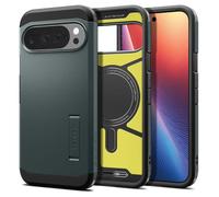 Spigen Cover Tough Armor (AI) MagFit Compatibile con Google Pixel 10 Pro XL, Supporto MagSafe e Pixelsnap - Abisso Verde