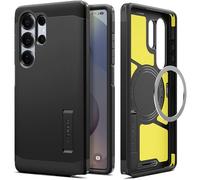 Spigen Cover Tough Armor (AI) MagFit per Samsung Samsung Galaxy S25 Ultra | Compatibile con MagSafe, Nero