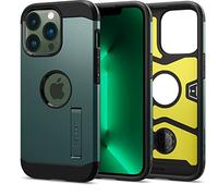 Spigen Cover Tough Armor Compatibile con iPhone 13 Pro - Verde notte