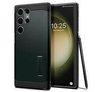 Spigen Cover Tough Armor Compatibile con Samsung Galaxy S23 Ultra - Verde Abisso