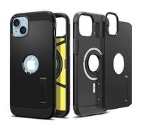 Spigen Cover Tough Armor MagFit, Compatibile con MagSafe, Custodia Magnetica per iPhone 14 - Nero