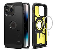 Spigen Cover Tough Armor MagFit, Compatibile con MagSafe, Custodia Magnetica per iPhone 14 Pro Max - Nero