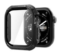 Spigen Cover Tough Armor per Apple Watch 11/10 (46mm) | Custodia in PC, TPU e vetro temprato 9H per una protezione completa da urti per il modello 2025/2024 - Nero