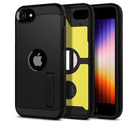 Spigen Cover Tough Armor Compatibile con iPhone SE 2022 5G e Compatibile con iPhone SE 2020 - Nero