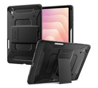 Spigen Cover Tough Armor Pro Compatibile con Samsung Galaxy Tab S11 (2025), Custodia per Galaxy Tab S11 con Supporto integrato e Portapenne - Nero