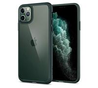 Spigen Cover Ultra Hybrid Compatibile con iPhone 11 Pro - Midnight Green