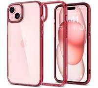 Spigen Cover Ultra Hybrid Compatibile con iPhone 15 Plus - Cristallo Rosso