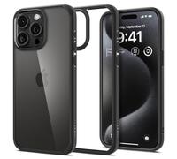 Spigen Cover Ultra Hybrid Compatibile con iPhone 15 Pro Max - Nero Opaco