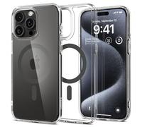 Spigen Cover Ultra Hybrid MagFit Compatibile con iPhone 15 Pro - Clear Grafite