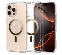 Spigen Cover Ultra Hybrid MagFit Compatibile con iPhone 16 Pro - Clear Gold