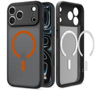 Spigen Cover Ultra Hybrid MagFit per iPhone 18 Pro Max/iPhone 17 Pro Max | Compatibile con MagSafe, Frost Black Orange