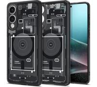 Spigen Cover Ultra Hybrid MagFit Compatibile con Samsung Galaxy S25 Edge - Zero One Black