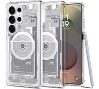 Spigen Cover Ultra Hybrid MagFit Compatibile con Samsung Galaxy S25 Ultra - Zero One White