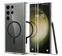 Spigen Cover Ultra Hybrid One Tap Metal Ring MagFit Compatibile con Samsung Galaxy S23 Ultra - Nero