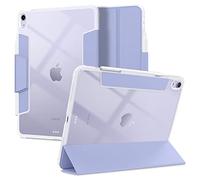Spigen Cover Ultra Hybrid Pro per iPad Air 11 pollici&10.9 pollici | Custodia trasparente per 8/7/6/5/4 Generazione(2026-2020) con porta Pencil, supporto pieghevole e auto sleep/wake - Lavender