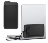 Spigen Custodia Adesiva per Hard Disk Esterno per Laptop e Tablet, Tasca Adesiva Riutilizzabile in Tessuto Sottile per SSD Portatile, HDD, Magic Mouse e Cavi per MacBook Neo Pro Air M4 M5 13 Pollici