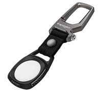 Spigen Custodia Airtag Rugged Armor Compatibile con Anello Portachiavi di AirTag (2021)- Nero