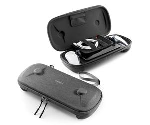 Spigen Custodia Klasden Pouch compatibile con PlayStation Portal Remote Player, Cover rigida da viaggio Borsa per PS Portal - Grigio Carbone
