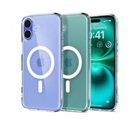 Spigen Cover per iPhone 16 Plus, Ultra Hybrid MagFit, Compatibile con MagSafe - Clear White