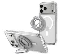 Spigen Dual Pop MagFit S Anello MagSafe [Supporto con Doppio Magnete] | Impugnatura per Accessori Magnetici, iPhone Duo 18 Pro Max 17 16 15 14 13 12 e Cover MagSafe/Pixelsnap per Samsung - Grigio