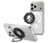 Spigen Dual Pop MagFit S Anello MagSafe [Supporto con Doppio Magnete] | Impugnatura per Accessori Magnetici, iPhone 17 17e 16 15 14 13 12 e Cover MagSafe/Pixelsnap per Samsung, Pixel - Nero