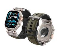 Spigen Dura Pro Armor Cinturino Nylon TPU Compatibile con Apple Watch Ultra 3/2/1 49mm, Series 11/10 46mm, Series 9/8/7-4/SE 45mm, 44mm - Verde Militare
