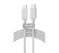 Spigen Essential Cavo USB-C a C 60W - Bianco/2M | Durevole, ricarica rapida, cavo USB-C a C 60W 2M. Per iPhone 18/17 Pro Max, Galaxy S26 Ultra, Z Flip/Fold 8, iPad, Macbook.
