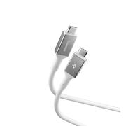 Spigen Essential Cavo USB Type-C Ricarica Rapida 100W, [2M & USB C] E-Marker, Supporta 10,000+ Piegature, PD Ricarica Rapida per iPhone 17/16/15/16e Samsung S25/S24 Pixel 10/9a/9 iPad e altri - Bianco