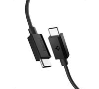 Spigen Essential Cavo USB Type-C Ricarica Rapida 60W [USB C a USB C & 2M] Supporta 10000+ Piegature, Durata a Vita, PD Ricarica Rapida per iPhone 16/15/16e, Samsung S25/S24, Pixel 10/9a/9/8 - Nero