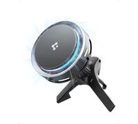 Spigen Essential CryoMax MagFit Qi2 15W Caricatore Wireless Auto Magsafe, [Cavo Incluso] Supporto Telefono Auto Ricarica Wireless Rapida con Raffreddamento, Luce LED, Compatibile con iPhone 17/16/15