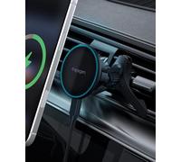 Spigen Essential MagFit Qi2 15W Caricatore Wirelss Auto per Cellulare | Cavo Incluso, Ricarica Rapida, Porta Telefono Magnetico per iPhone 18 Pro Max 17 16 e Cover MagSafe/Pixelsnap - Presa d’Aria