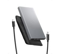 Spigen Essential Power Bank 10000mAh 22.5W [Pochette & Cavo USB C Inclusi] Caricatore Portatile Ricarica Rapida, 3Porte, PD/QC 3.0 per iPhone 17/16/15/14/13 Samsung S25 Pixel 10/9 iPad Switch - Grigio