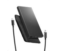 Spigen Essential Power Bank 10000mAh 22.5W [Pochette & Cavo USB C Inclusi] Caricatore Portatile Ricarica Rapida, 3 Porte, PD/QC 3.0 per iPhone 17/16/15/14/13 Samsung S25 Pixel 10/9 iPad Switch - Nero