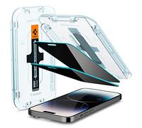 Spigen EZ Fit Privacy Vetro Temperato [2 Pezzi] per iPhone 14 Pro | Anti-Spia, Protezione della Privacy, Installazione Facile, Cristallino, Durezza 9H
