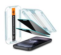 Spigen Glas.tR EZ Fit Vetro Temperato compatibile con iPhone 16, iPhone 15, 2 Pezzi, Anti-Spia, Protezione della Privacy, Durezza 9H Pellicola prottetiva