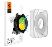 Spigen Glas.tR EZ Fit Vetro Temperato compatibile con Samsung Galaxy Watch 5 44mm, Galaxy Watch 4 44mm, 2 Pezzi, Installazione Facile, Cristallino, Durezza 9H Pellicola prottetiva