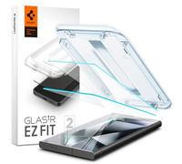 Spigen EZ Fit Vetro Temperato [2 Pezzi] per Samsung Galaxy S24 Ultra | Installazione Facile, Cristallino, Resistente ai graffi, Durezza 9H