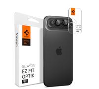 Spigen Glas.tR EZ Fit Optik Pro Protezione Fotocamera compatibile con iPhone Air, 2 Pezzi, Nero, Anello Individuale, Durezza 9H Pellicola