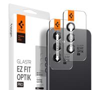 Spigen Glas.tR EZ Fit Optik Pro Protezione Fotocamera compatibile con Samsung Galaxy S23 FE, 2 Pezzi, Nero, Anello Individuale, Durezza 9H Pellicola prottetiva