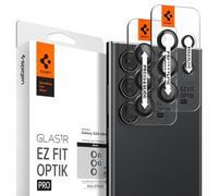 Spigen Glas.tR EZ Fit Optik Pro Protezione Fotocamera compatibile con Samsung Galaxy S24 Ultra, 2 Pezzi, Titanium Black, Anello Individuale, Durezza 9H Pellicola prottetiva