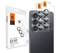 Spigen Glas.tR EZ Fit Optik Pro Protezione Fotocamera compatibile con Samsung Galaxy S26, 2 Pezzi, Nero, Anello Individuale, Durezza 9H Pellicola prottetiva