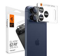 Spigen Glas.tR EZ Fit Optik Pro XL Protezione Fotocamera compatibile con iPhone 17 Pro, 1 Pezzi, Nero, Anello Totale, Durezza 9H Pellicola prottetiva