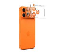 Spigen Glas.tR EZ Fit Optik Pro XL Protezione Fotocamera compatibile con iPhone 17 Pro Max, 1 Pezzi, Arancione, Anello Totale, Durezza 9H Pellicola prottetiva