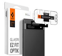 Spigen Glas.tR EZ Fit Optik Protezione Fotocamera compatibile con Google Pixel 7a, 2 Pezzi, Néro, Installazione Facile, Resistente ai Graffi, Durezza 9H Pellicola prottetiva