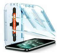Spigen Glas.TR Ez Fit Vetro Temperato Compatibile con iPhone 11 PRO Max, iPhone XS Max, 2 Pezzi, Resistente ai Graffi, Durezza 9H Pellicola prottetiva