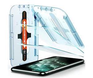 Spigen Glas.tR EZ Fit Vetro Temperato compatibile con iPhone 11 Pro Max, iPhone XS Max, 2 Pezzi, Resistente ai graffi, Durezza 9H Pellicola prottetiva