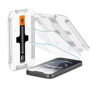 Spigen Glas.tR EZ Fit Vetro Temperato compatibile con iPhone 16e, iPhone 14, iPhone 13, iPhone 13 Pro, 2 Pezzi, Cristallino, Durezza 9H Pellicola prottetiva