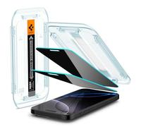 Spigen Glas.tR EZ Fit Vetro Temperato compatibile con iPhone 16 Pro, 2 Pezzi, Anti-Spia, Protezione della Privacy, Durezza 9H Pellicola prottetiva