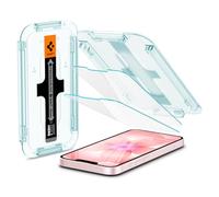 Spigen Glas.tR EZ Fit Vetro Temperato compatibile con iPhone 17e, iPhone 16e, iPhone 14, iPhone 13, iPhone 13 Pro, 2 Pezzi, Cristallino, Durezza 9H Pellicola prottetiva