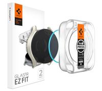 Spigen Glas.tR EZ Fit Vetro Temperato compatibile con Samsung Galaxy Watch 6 40mm, 2 Pezzi, Installazione Facile, Cristallino, Durezza 9H Pellicola prottetiva